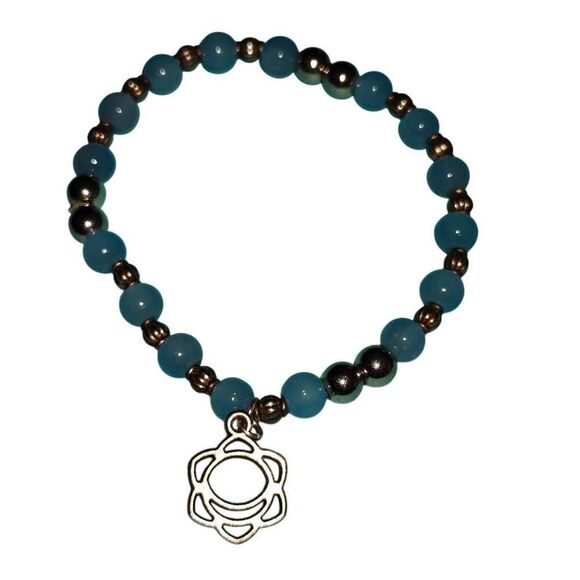 Handmade Beaded Stretch Boho Charm Bracelet - Picture 1 of 3